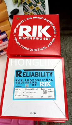 Alloy Steel RIK Piston Rings With Isuzu 4JG2 17211 8-97080-215-0 Mitsubishi 4M50 ME995590 20100