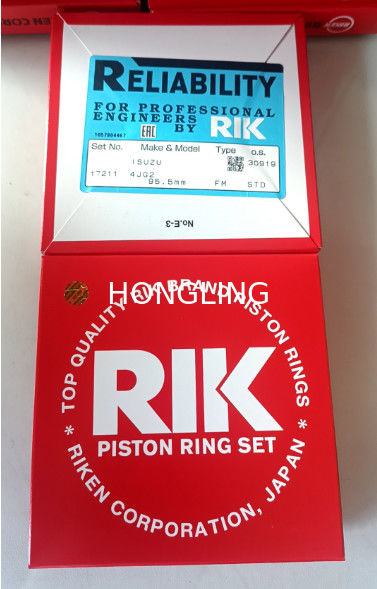 Alloy Steel RIK Piston Rings With Isuzu 4JG2 17211 8-97080-215-0 Mitsubishi 4M50 ME995590 20100